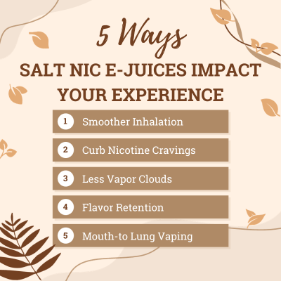 vaping Salt Nic e-juices