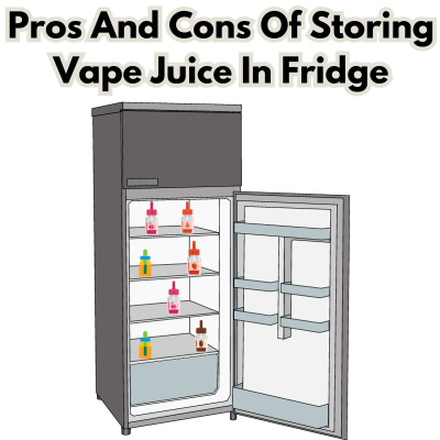 vape juice in fridge